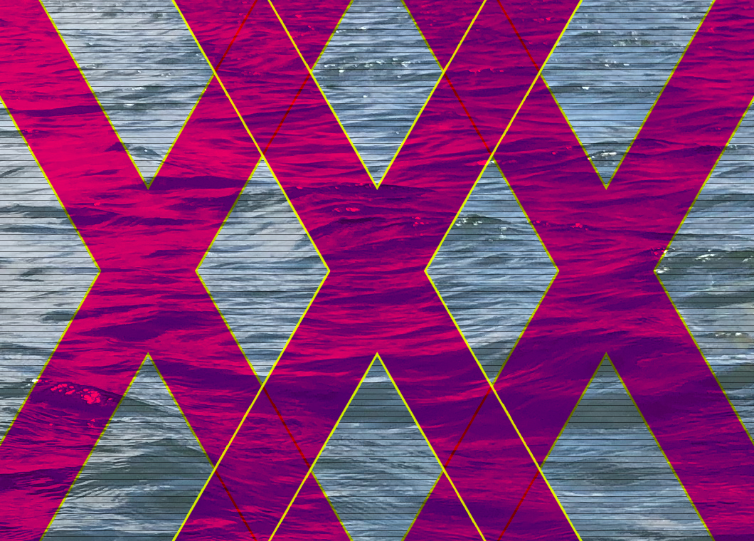 Decorative image of 30 in Roman numerals (XXX) overlaid on a photo of Lake Michigan water